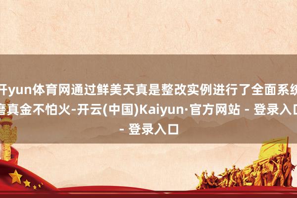 开yun体育网通过鲜美天真是整改实例进行了全面系统磨真金不怕火-开云(中国)Kaiyun·官方网站 - 登录入口