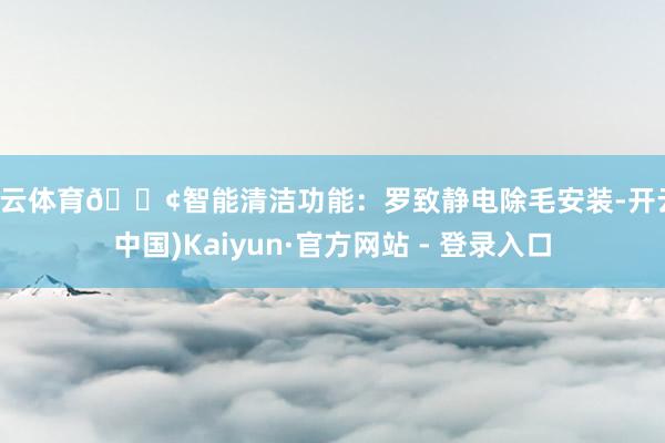 开云体育🟢智能清洁功能：罗致静电除毛安装-开云(中国)Kaiyun·官方网站 - 登录入口